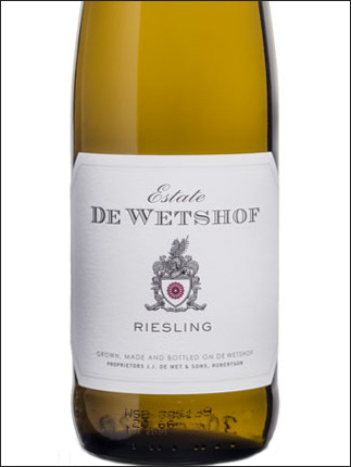 фото De Wetshof Estate Riesling Де Ветсхоф Эстейт Рислинг ЮАР вино белое