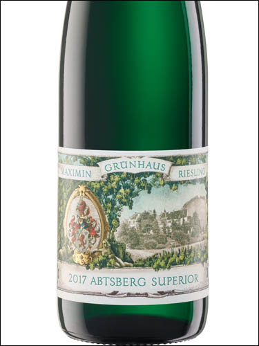 фото Maximin Grunhaus Riesling Abtsberg Superior Максимин Грюнхаус Рислинг Абтсберг Супериор Германия вино белое