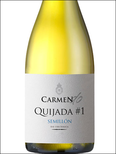 фото Carmen DO Quijada #1 Semillon Colchagua DO Кармен ДО Кихада #1 Семильон Кольчагуа  Чили вино белое