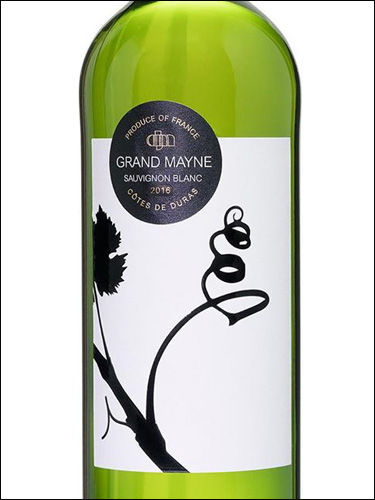 фото Grand Mayne Sauvignon Blanc Cotes de Duras AOC Гран Мен Совиньон Блан Кот де Дюра Франция вино белое