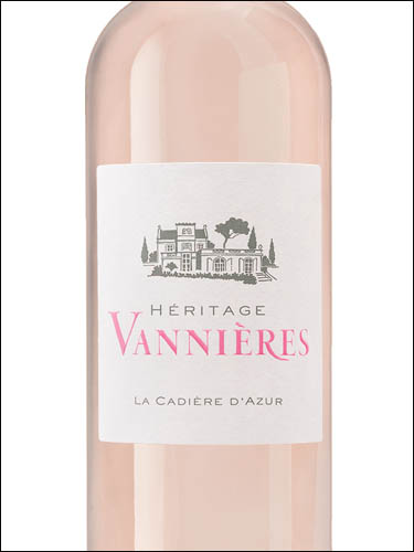 фото Heritage Vannieres Rose Эритаж Ваньер Розе Франция вино розовое