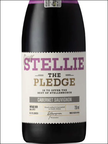 фото The Pledge Our Stellie Cabernet Sauvignon Пледж Ауа Стелли Каберне Совиньон ЮАР вино красное