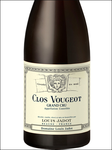 фото Louis Jadot Clos Vougeot Grand Cru AOC Луи Жадо Кло Вужо Гран Крю Франция вино красное