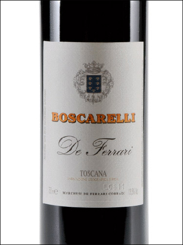 фото Boscarelli De Ferrari Toscana IGT Боскарелли де Феррари Тоскана Италия вино красное