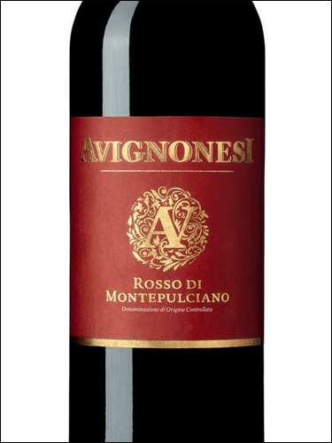 фото Avignonesi Rosso di Montepulciano DOC Авиньонези Россо ди Монтепульчано Италия вино красное