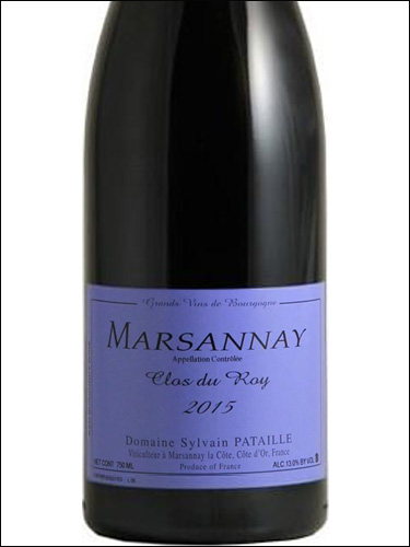 фото Domaine Sylvain Pataille Marsannay Clos du Roy AOC Домен Сильвен Патай Марсане Кло дю Рой Франция вино красное