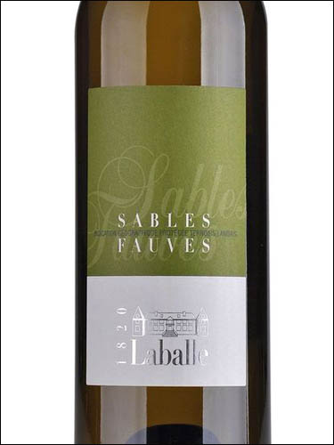фото Domaine Laballe Les Sables Fauves Sec Landes IGP Домен Лабаль Ле Сабль Фов Сек Ланды Франция вино белое