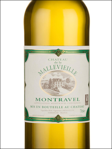 фото Chateau de la Mallevieille Montravel Blanc Sec AOC Шато де ла Мальвьей Монравель Блан Сек Франция вино белое