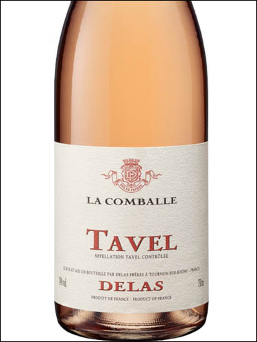 фото Delas La Comballe Tavel AOC Делас Ля Комбаль Тавель Франция вино розовое