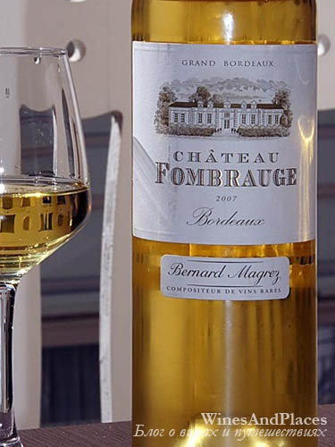 фото Chateau Fombrauge Blanc AOC Bordeaux Шато Фомброж Блан Бордо Франция вино белое