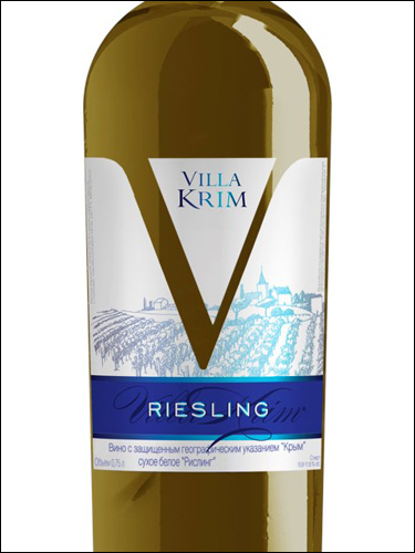 фото Villa Krim Riesling Вилла Крым Рислинг Россия вино белое