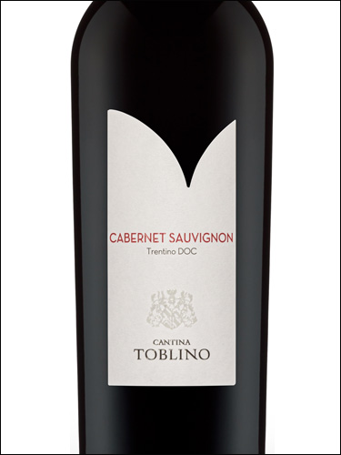 фото Cantina Toblino Cabernet Sauvignon Trentino DOC Кантина Тоблино Каберне Совиньон Трентино Италия вино красное