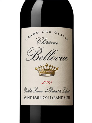 фото Chateau Bellevue Grand Cru Classe Saint-Emilion Grand Cru AOC Шато Бельвю Сент-Эмильон Гран Крю Франция вино красное
