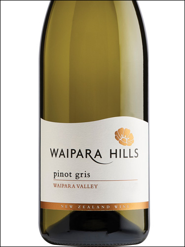 фото Waipara Hills Pinot Gris Waipara Valley Вайпара Хиллс Пино Гри Долина Вайпара Новая Зеландия вино белое