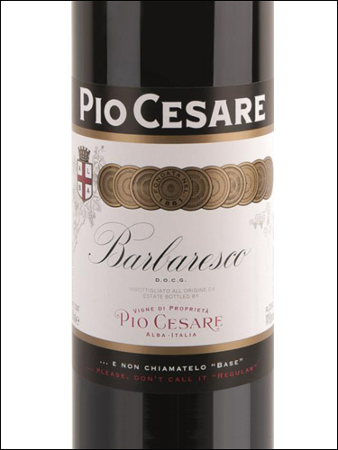 фото Pio Cesare Barbaresco DOCG Пио Чезаре Барбареско Италия вино красное