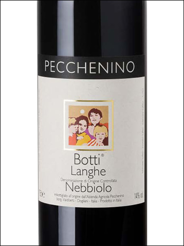 фото Pecchenino Botti Langhe Nebbiolo DOC Пеккенино Ботти Ланге Неббиоло Италия вино красное