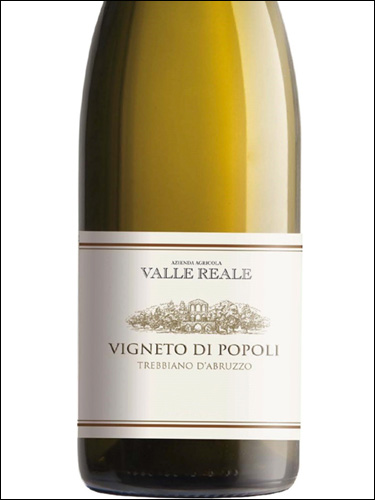 фото Valle Reale Vigneto di Popoli Trebbiano d'Abruzzo DOC Валле Реале Виньето ди Пополи Треббьяно д'Абруццо Италия вино белое