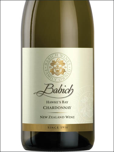 фото Babich Hawke's Bay Chardonnay Бабич Хокс Бей Шардоне Новая Зеландия вино белое
