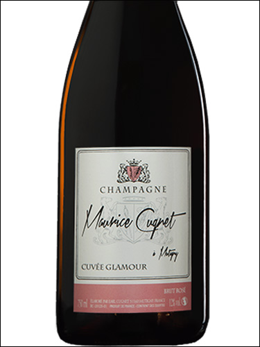 фото Champagne Maurice Cugnet Cuvee Clamour Brut Rose Шампань Морис Кунье Кюве Грамур Брют Розе Франция вино розовое