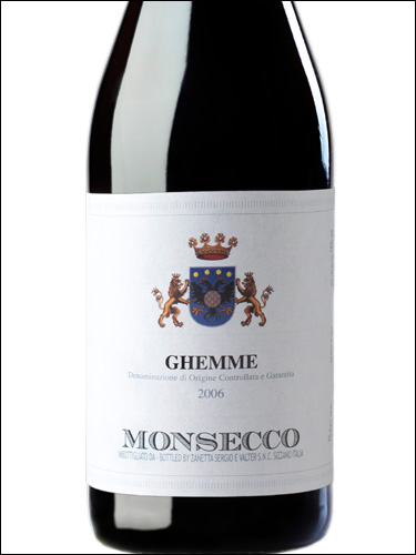 фото Monsecco Ghemme DOCG Монсекко Гемме Италия вино красное