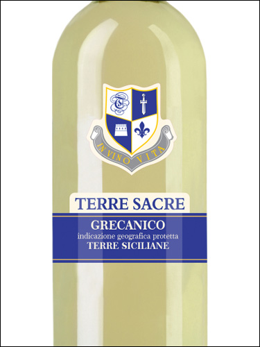 фото Terre Sacre Grecanico Terre Siciliane IGP Терре Сакре Греканико Терре Сичилиане Италия вино белое