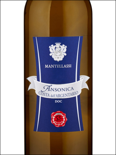 фото Mantellassi Ansonica Costa dell’Argentario DOC Мантеласси Ансоника Коста дель'Арджентарио  Италия вино белое