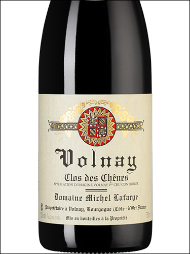 фото Domaine Michel Lafarge Volnay Premier Cru Clos des Chenes AOC Домен Мишель Лафарж Вольне Премье Крю Кло де Шен Франция вино красное