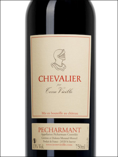 фото Chevalier de Terre Vieille Rouge Pecharmant AOC Шевалье де Терр Вьей Руж Пешарман Франция вино красное
