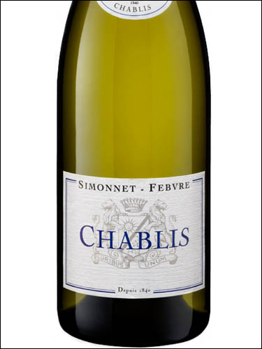 фото Simonnet-Febvre Chablis AOC Симонне-Февр Шабли Франция вино белое