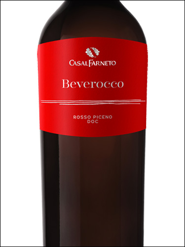 фото CasalFarneto Beverocco Rosso Piceno DOC КазальФарнето Беверокко Россо Пичено Италия вино красное