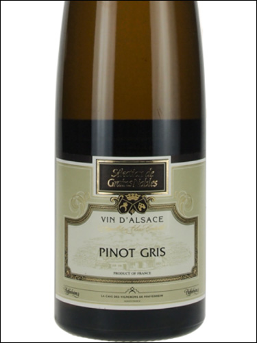фото Pfaff Pinot Gris Selection de Grains Nobles Alsace AOC Пфафф Пино Гри Селексьон де Грен Нобль Эльзас Франция вино белое