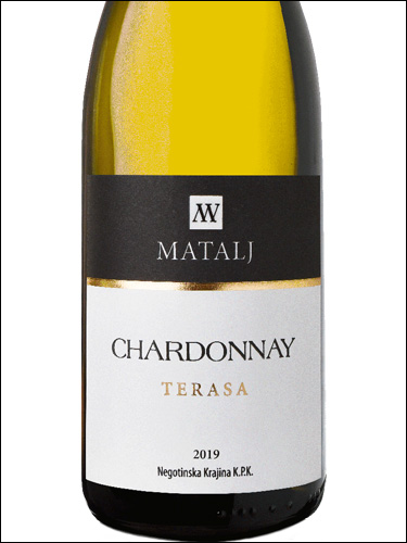 фото Matalj Chardonnay Terasa Маталь Шардоне Терраса Сербия вино белое