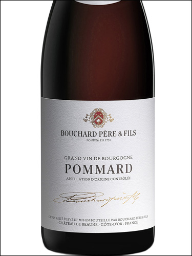 фото Bouchard Pere & Fils Pommard AOC Бушар Пэр э Фис Поммар Франция вино красное