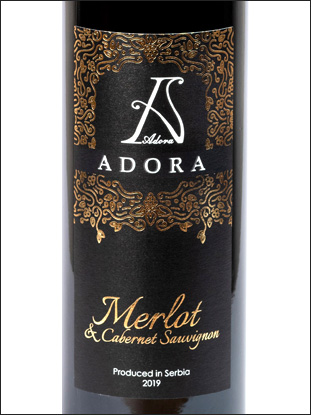 фото Adora Merlot-Cabernet Sauvignon Адора Мерло-Каберне Совиньон Сербия вино красное