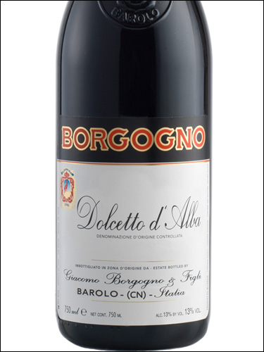 фото Borgogno Dolcetto d'Alba DOC Боргоньо Дольчетто д'Альба Италия вино красное