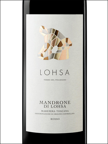 фото Mandrone di Lohsa Maremma Toscana DOC Мандроне ди Лоса Маремма Тоскана Италия вино красное