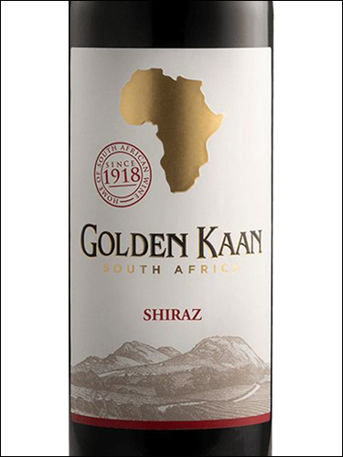 фото Golden Kaan Shiraz Голден Каан Шираз ЮАР вино красное