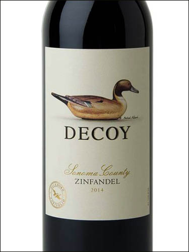 фото Decoy Zinfandel Sonoma County Декой Зинфандель Сонома Каунти США вино красное