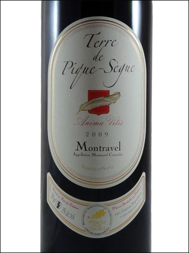 фото Terre de Pique-Segue Anima Vitis Montravel Rouge AOC Терре де Пик-Сег Анима Витис Монравель руж Франция вино красное