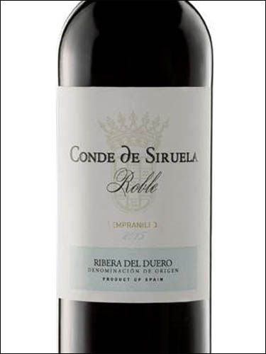 фото вино Conde de Siruela Roble Ribera del Duero DO 