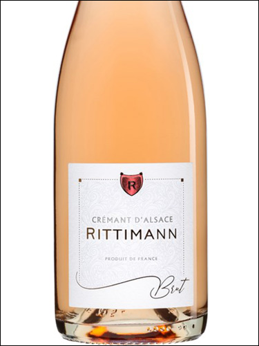 фото Rittimann Cremant d'Alsace Brut Rose AOC Риттиманн Креман д'Альзас Брют Розе Франция вино розовое