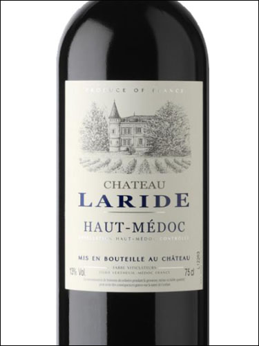 фото Chateau Laride Haut-Medoc AOC Шато Ларид О-Медок Франция вино красное