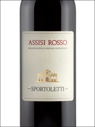 фото Sportoletti Assisi Rosso DOC Спортолетти Ассизи Россо Италия вино красное