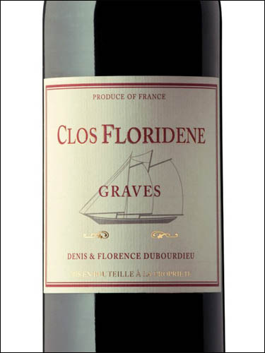 фото Clos Floridene Rouge Graves AOC Кло Флориден Руж Грав Франция вино красное