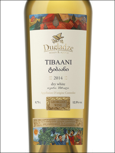фото Dugladze Tibaani Дугладзе Тибаани Грузия вино белое