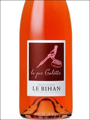фото Mouthes le Bihan La pie Colette rose Cotes de Duras AOC Мут ле Биан ла пи Колет розе Кот де Дюра Франция вино розовое