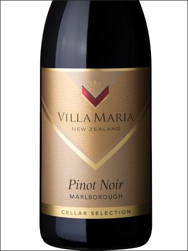 фото Villa Maria Cellar Selection Pinot Noir Marlborough Вилла Мария Селлар Селекшн Пино Нуар Мальборо Новая Зеландия вино красное