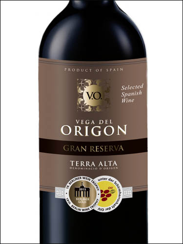 фото вино Vega del Origon Gran Reserva Terra Alta DO 