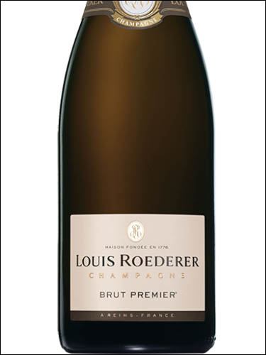 фото Champagne Louis Roederer Brut Premier Шампанское Луи Родерер Брют Премьер Франция вино белое