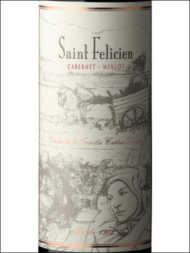 фото Catena Zapata Saint Felicien Cabernet-Merlot Катена Сапата Сен Фелисьен Каберне-Мерло Аргентина вино красное